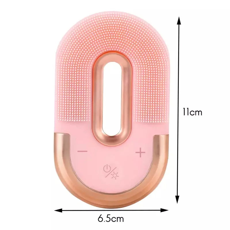 Electric Silica Gel Facial Cleanser Vibration Cleansing Instrument Cleansing Blackhead Skin Deep Washing Massage Brush