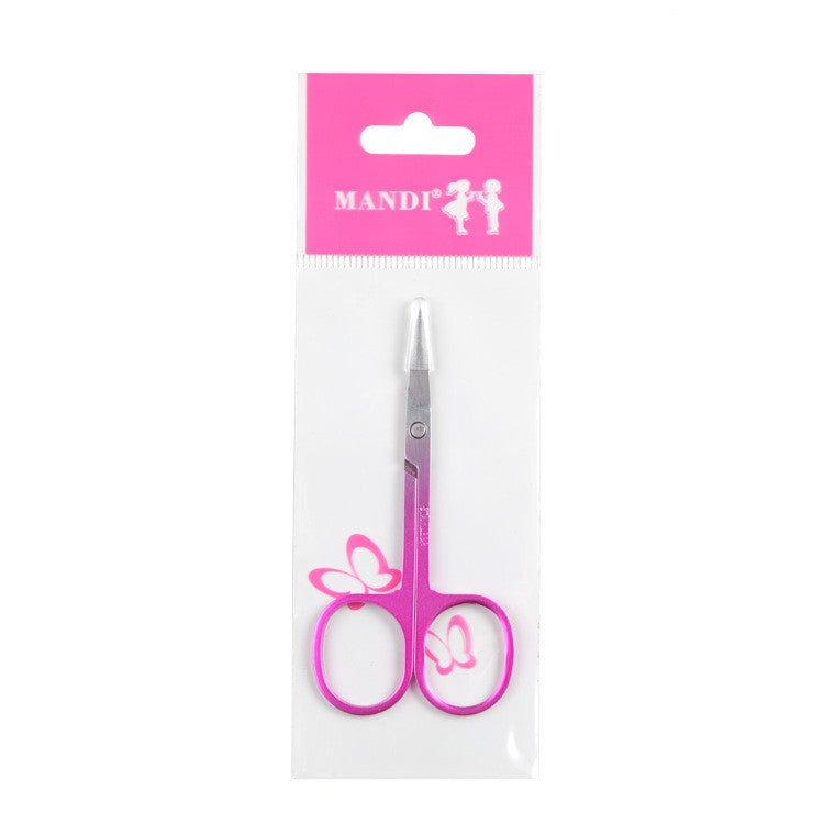 Stainless Steel Color Titanium Eyebrow Trimmer Makeup Beauty Small Scissors